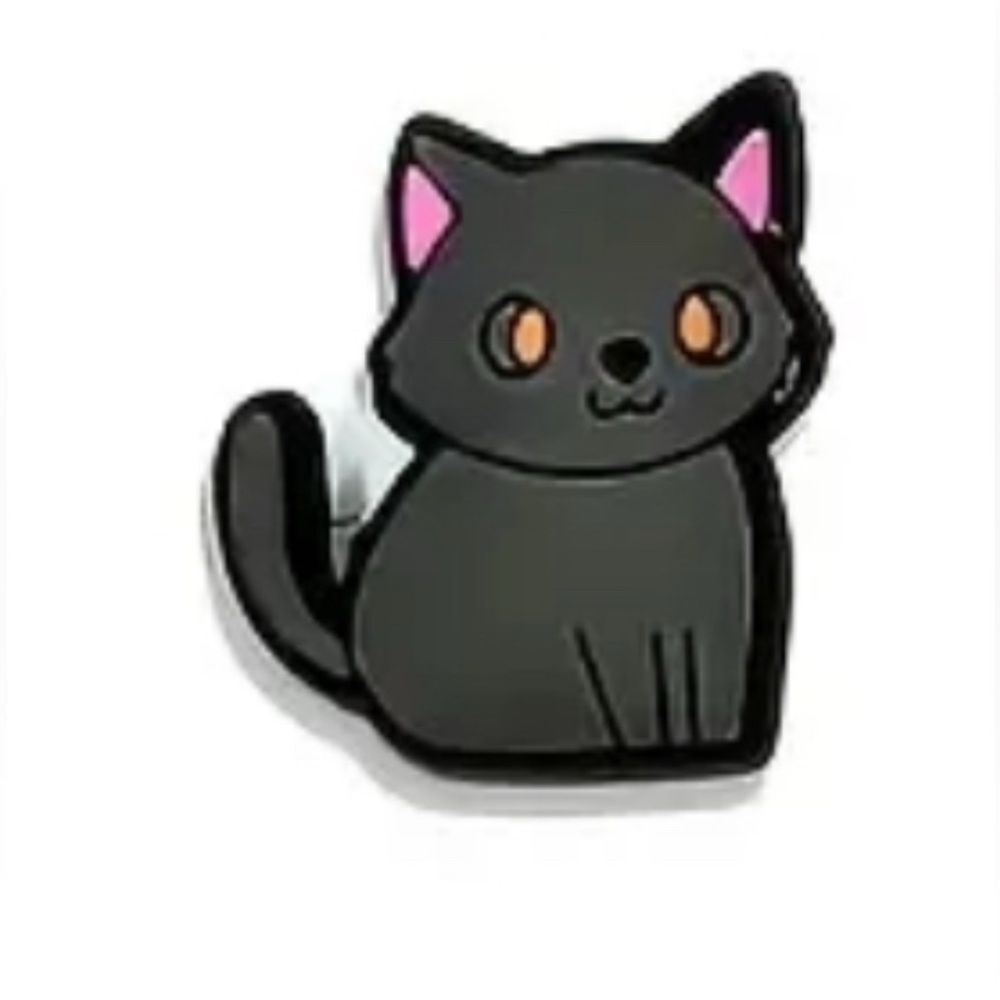 Cute Black Cat shoe charm 1pc NWOT